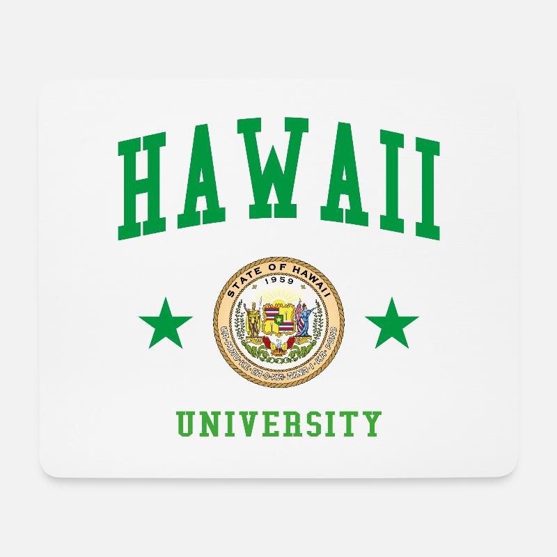 Hawaii University - Mousepad (Querformat) - Weiß