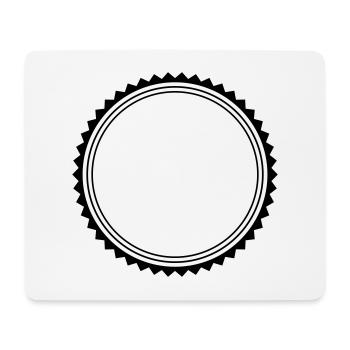 emblème du cercle - Tapis de souris (format paysage) - blanc - Devant