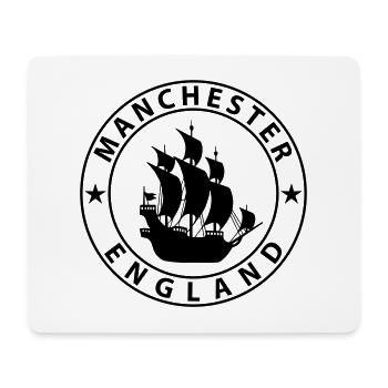 Manchester - Tapis de souris (format paysage) - blanc - Devant