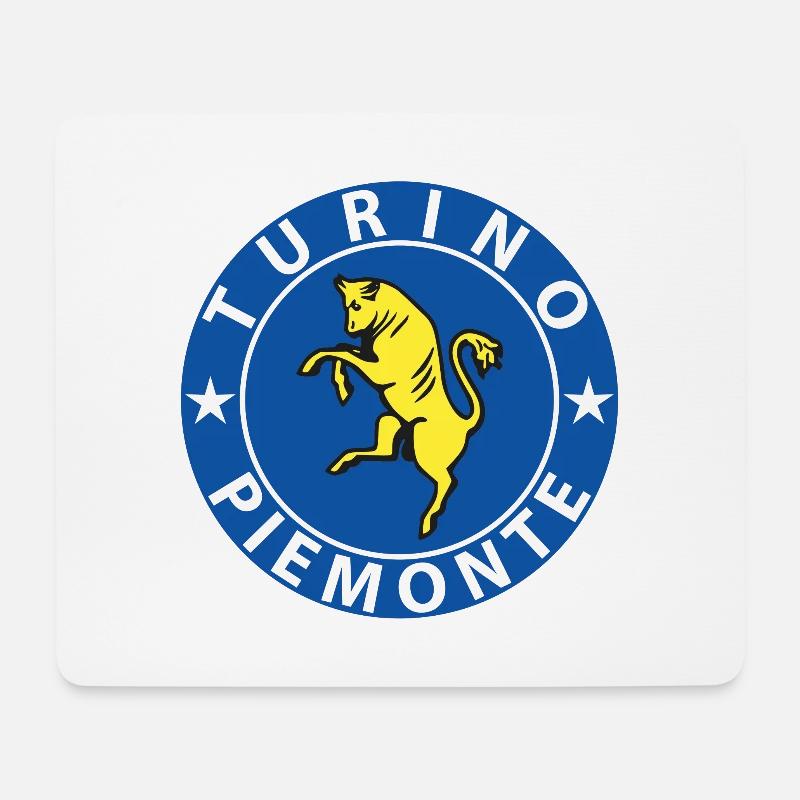 Turin - Mousepad (Querformat) - Weiß