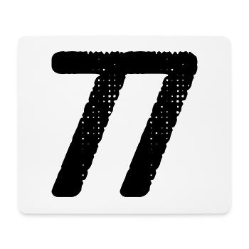 77 Number jersey - Mouse Pad (horizontal) - white - Front
