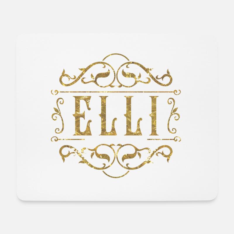 Elli gold - Mousepad (Querformat) - Weiß