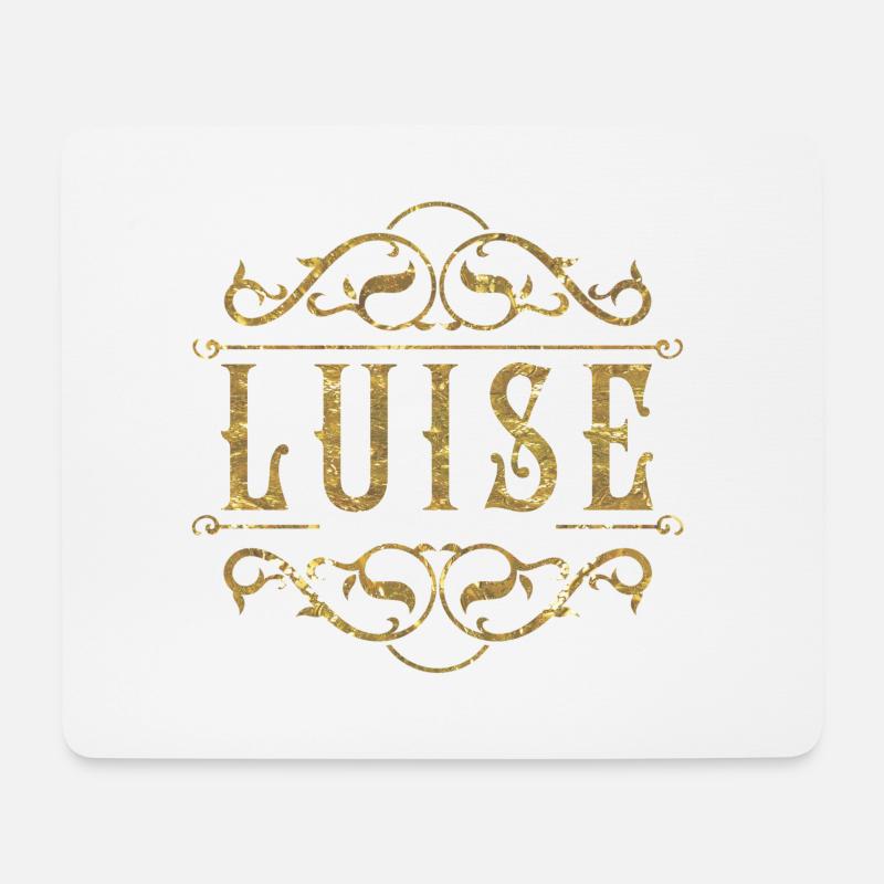 Luise gold - Mousepad (Querformat) - Weiß