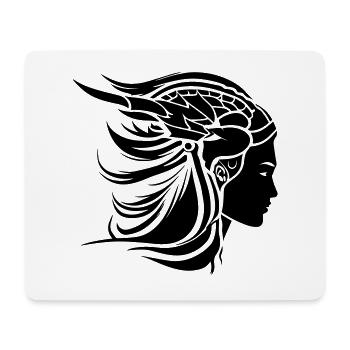 Viking Woman Viking Warrior - Mouse Pad (horizontal) - white - Front