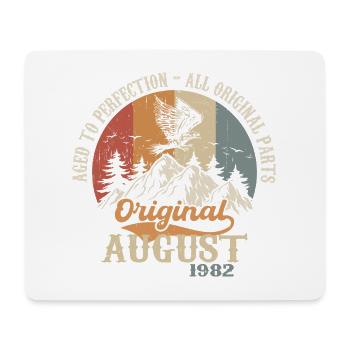 Août 1982 Vintage Retro Anniversaire Cadeau 1982 - Tapis de souris (format paysage) - blanc - Devant