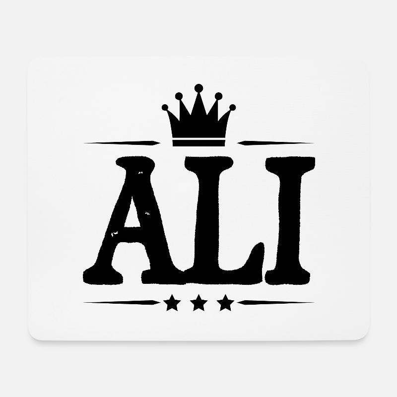 Ali - Mousepad (Querformat) - Weiß