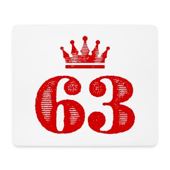 63 Couronne numérique - Tapis de souris (format paysage) - blanc - Devant