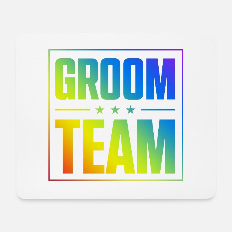 Groom Team - Mouse Pad (horizontal) - white