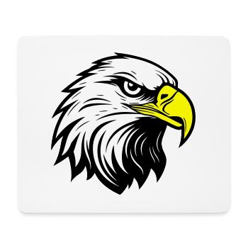 Adler Kopf - Mousepad (Querformat) - Weiß - Vorne