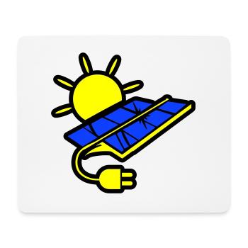 Photovoltaic system solar energy - Mouse Pad (horizontal) - white - Front