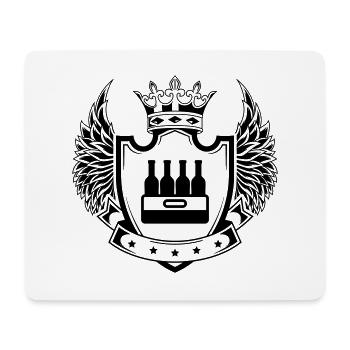 Bierflasche Kiste - Mousepad (Querformat) - Weiß - Vorne