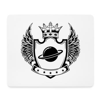Armoiries de l’icône de Saturne - Tapis de souris (format paysage) - blanc - Devant