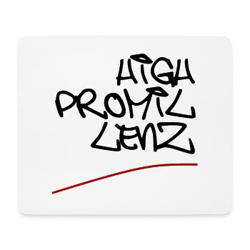 high promillenz style schwarz - Mousepad (Querformat) - Weiß - Vorne