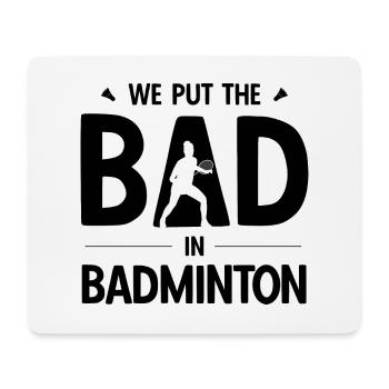 Badminton - Mousepad (Querformat) - Weiß - Vorne