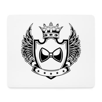 Bow Tie Gentleman Coat of Arms - Mouse Pad (horizontal) - white - Front