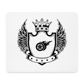 Reifen Feuer Wappen - Mousepad (Querformat) - Weiß - Vorne