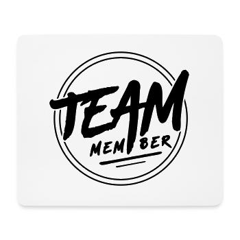 Embleem van teamlid - Muismatje (landscape) - wit - Voor