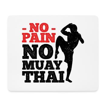 Thaiboxen Muay Thai - Mousepad (Querformat) - Weiß - Vorne