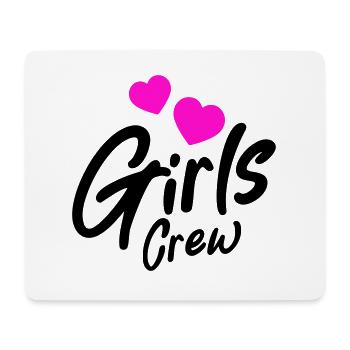 Girls Crew Herz - Mousepad (Querformat) - Weiß - Vorne