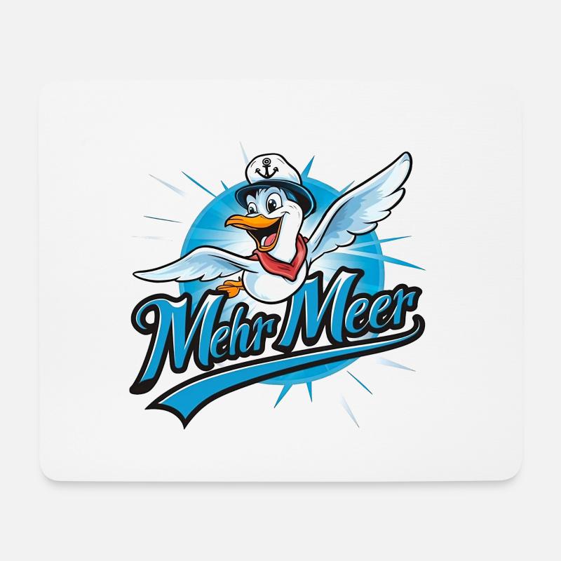 More sea - Mouse Pad (horizontal) - white