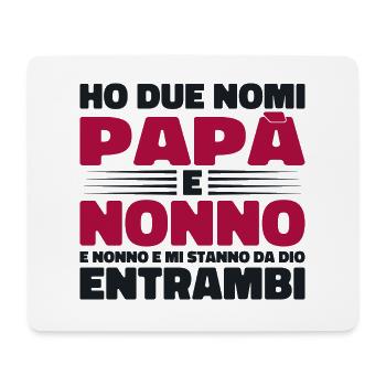 Papa und Opa - Mousepad (Querformat) - Weiß - Vorne