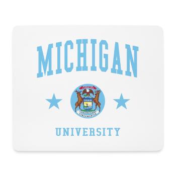 Université du Michigan - Tapis de souris (format paysage) - blanc - Devant