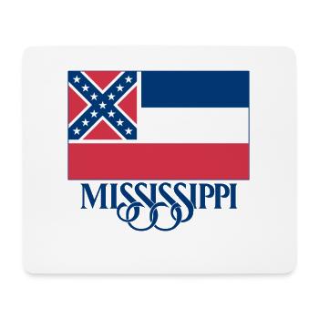 Mississippi Flagge - Mousepad (Querformat) - Weiß - Vorne