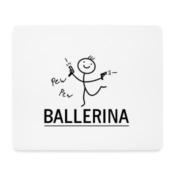 Ballerina - Mousepad (Querformat) - Weiß - Vorne