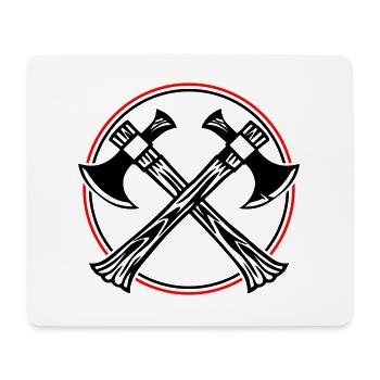 Axe Icon - Mouse Pad (horizontal) - white - Front