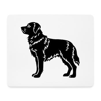 Samojede Hund - Mousepad (Querformat) - Weiß - Vorne