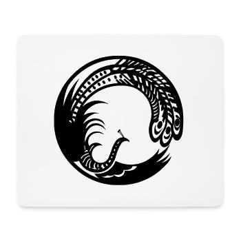 Peacock - Mouse Pad (horizontal) - white - Front
