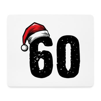 60 Numéro Noël - Tapis de souris (format paysage) - blanc - Devant
