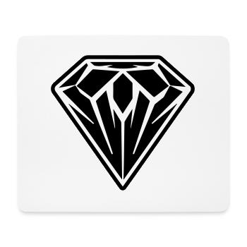 Diamond Symbol Logo - Mouse Pad (horizontal) - white - Front