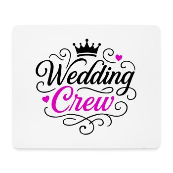 Hochzeit Team Braut Bräutigam - Mousepad (Querformat) - Weiß - Vorne