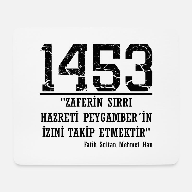 1453 Fatih Sultan Mehmet - Mousepad (Querformat) - Weiß