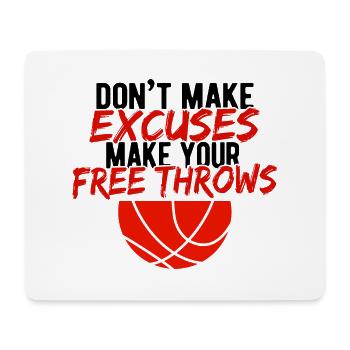 Basketball - Mousepad (Querformat) - Weiß - Vorne