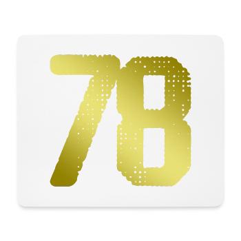 78 number jersey - Mouse Pad (horizontal) - white - Front
