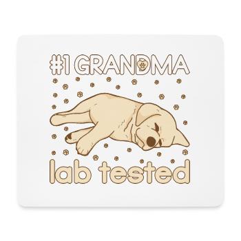 grandma lab tested - Mousepad (Querformat) - Weiß - Vorne