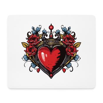 Heart Symbol Love - Mouse Pad (horizontal) - white - Front