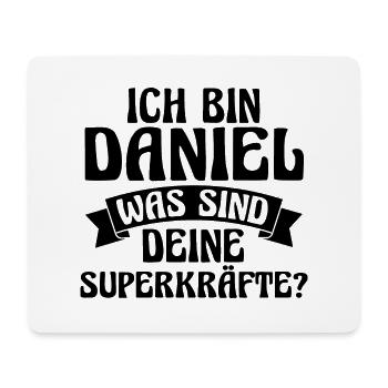 Vorname Daniel - Mousepad (Querformat) - Weiß - Vorne