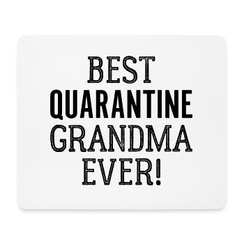 Best Quarantine Grandma Ever Humor - Mouse Pad (horizontal) - white - Front