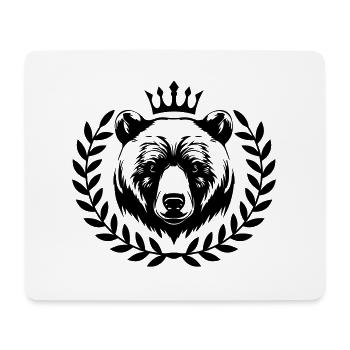 Ours Grizzly Animal - Tapis de souris (format paysage) - blanc - Devant