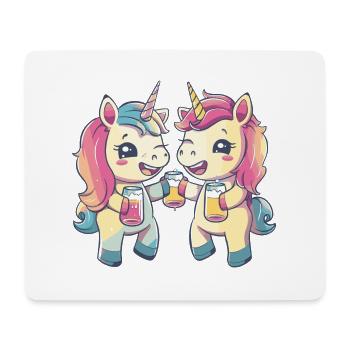 Unicorn Beer Funny Booze - Mouse Pad (horizontal) - white - Front