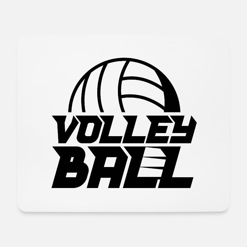 Volleyball Beach Volleyballspieler Volleyballer - Mousepad (Querformat) - Weiß