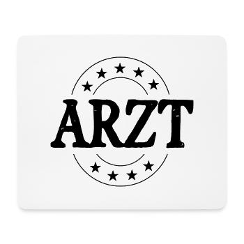 Arzt Beruf - Mousepad (Querformat) - Weiß - Vorne