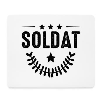 Soldier profession - Mouse Pad (horizontal) - white - Front