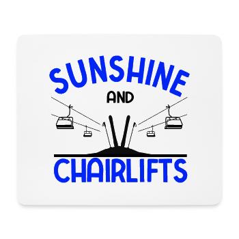 Skiurlaub Spruch Für Ski Skifahrer - Mousepad (Querformat) - Weiß - Vorne