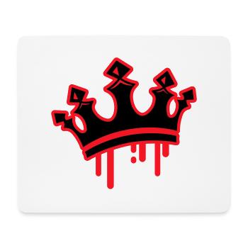 Symbole du roi de la couronne - Tapis de souris (format paysage) - blanc - Devant