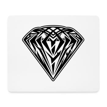 Diamant Symbol Icon - Mousepad (Querformat) - Weiß - Vorne
