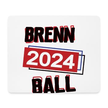 Brennball Spielerin Team Turnier Mannschaft 2024 - Mousepad (Querformat) - Weiß - Vorne